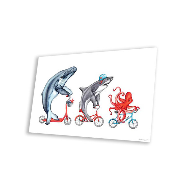 August Grove® Sea Animals Trio by Amélie Legault Unframed Graphic Art